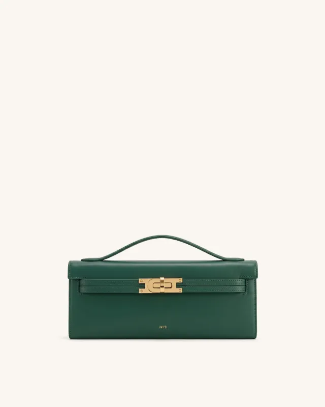 Bria Structured Top Handle Bag - Army Green made by JW PEI