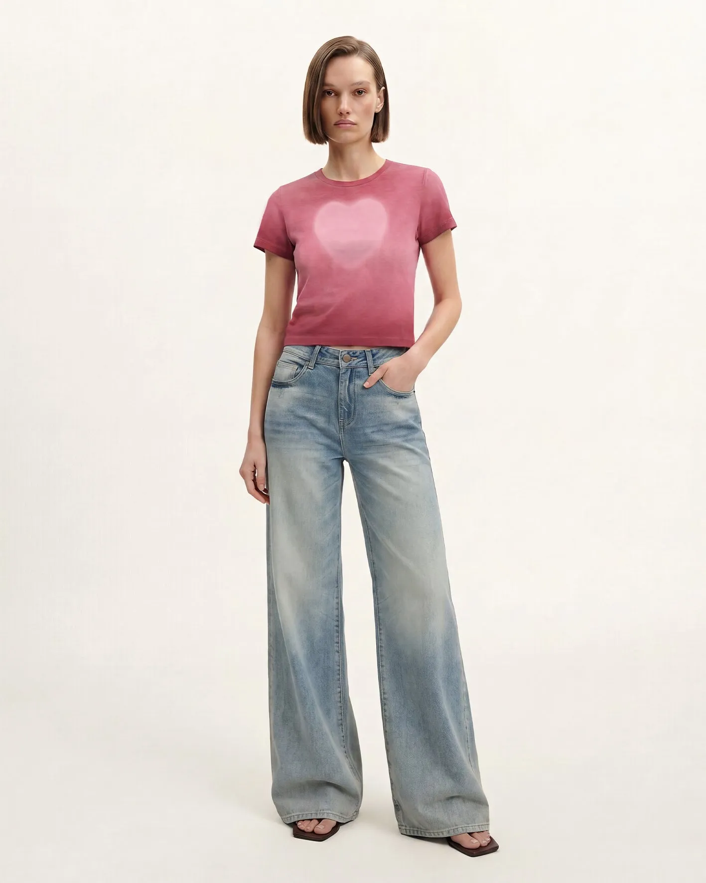 The Shrunken Faded Love T-shirt - Wild Berry sold by JW PEI