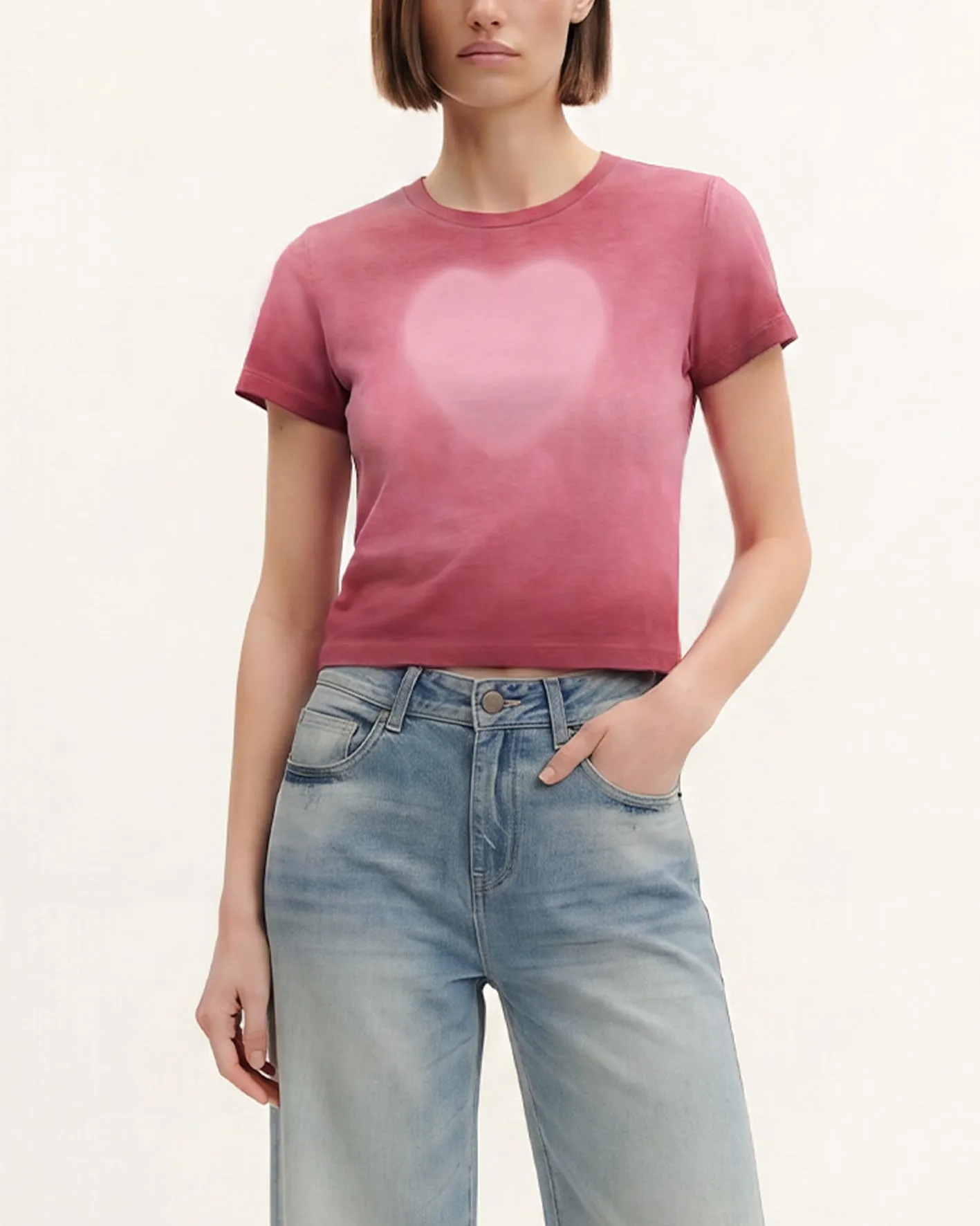 The Shrunken Faded Love T-shirt - Wild Berry sold by JW PEI product image thumbnail 2