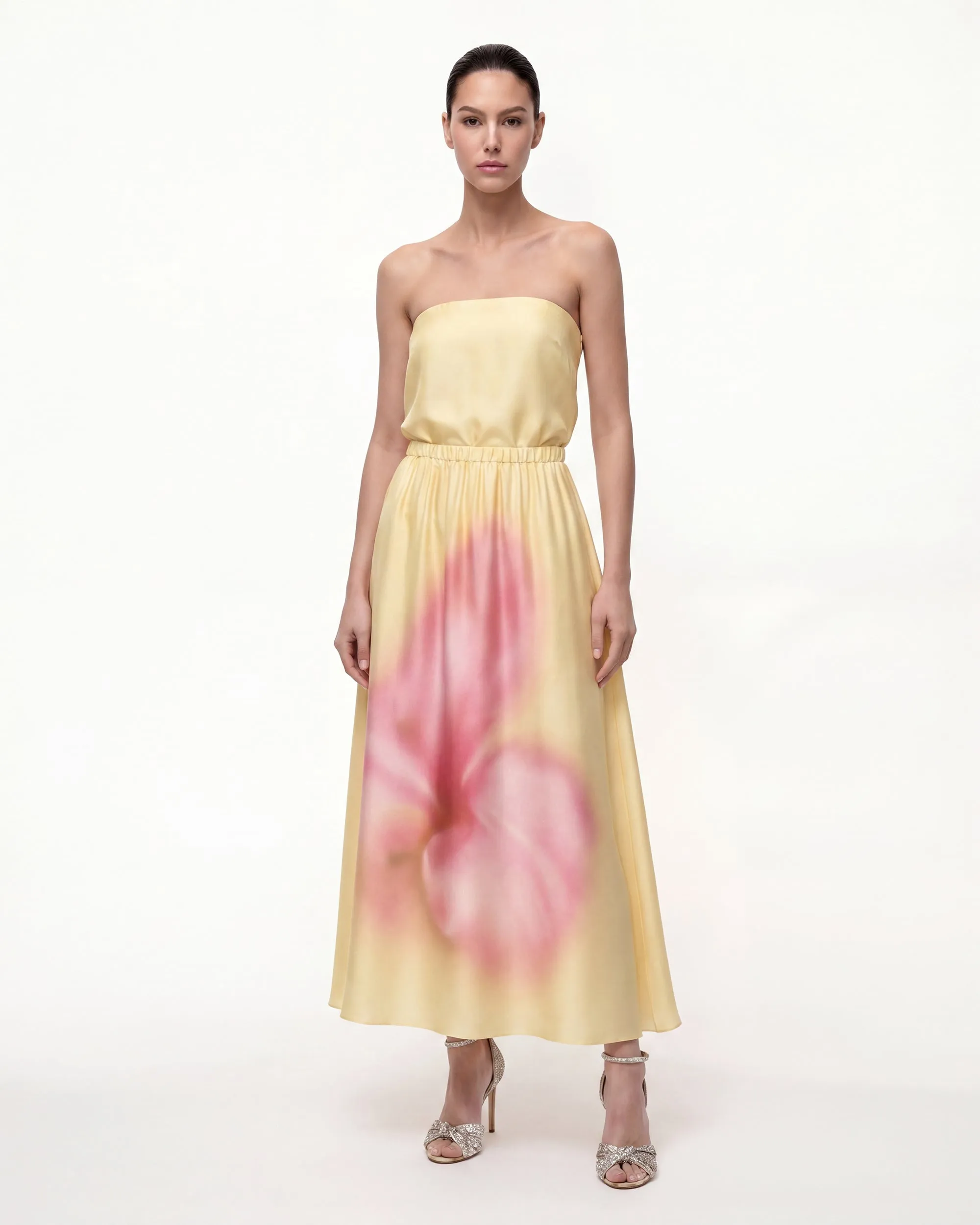 Floral-Print Convertible Off-the-Shoulder Midi Dress - Yellow sold by JW PEI product image thumbnail 2