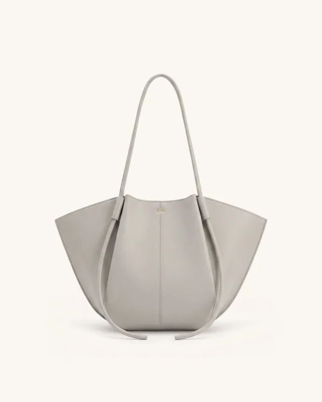 Nala Wide Tote Bag - Light Grey made by JW PEI