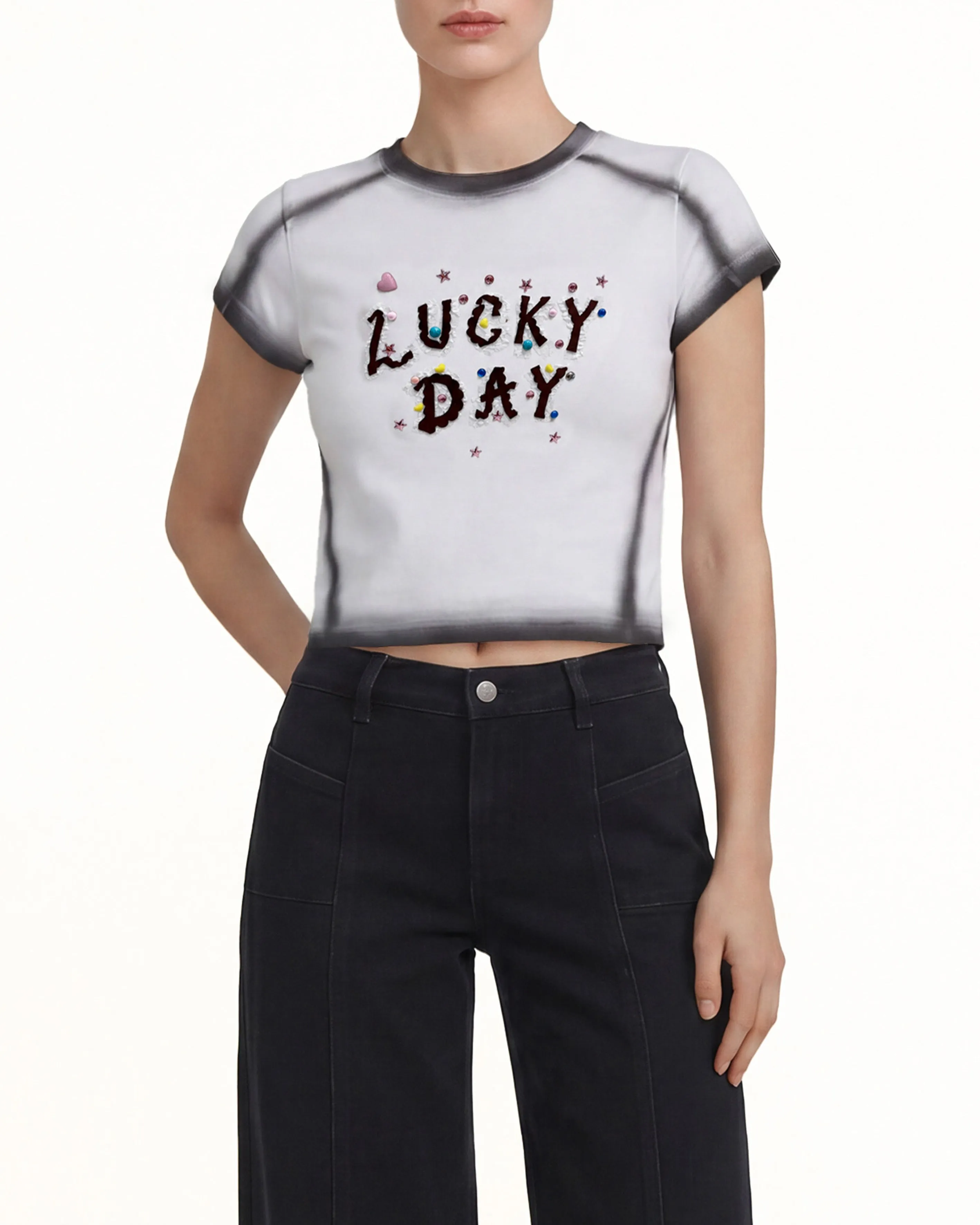 The Pixie Lucky Day Beaded Tee - Inky Edge sold by JW PEI product image thumbnail 2