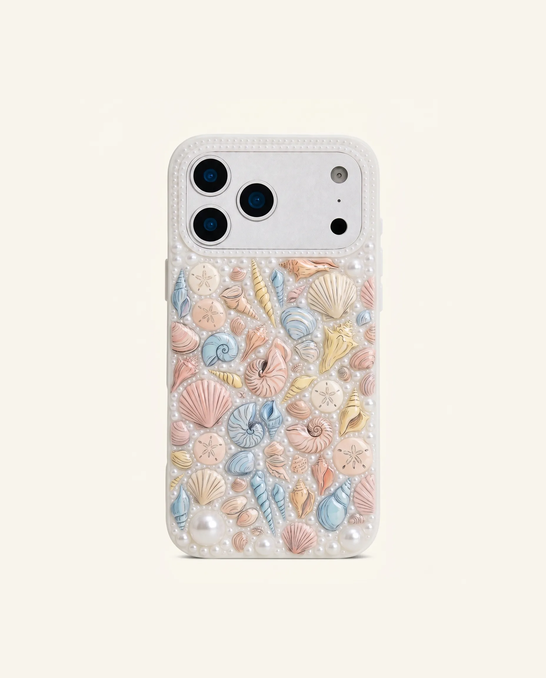 Seashell Pearl Phone Case - White sold by JW PEI