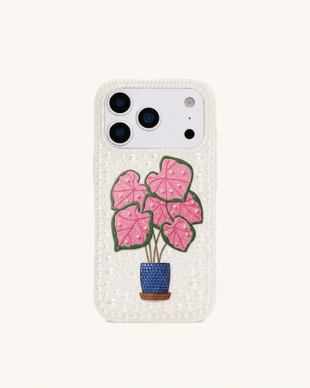 Caladium Pearl Phone Case - White made by JW PEI