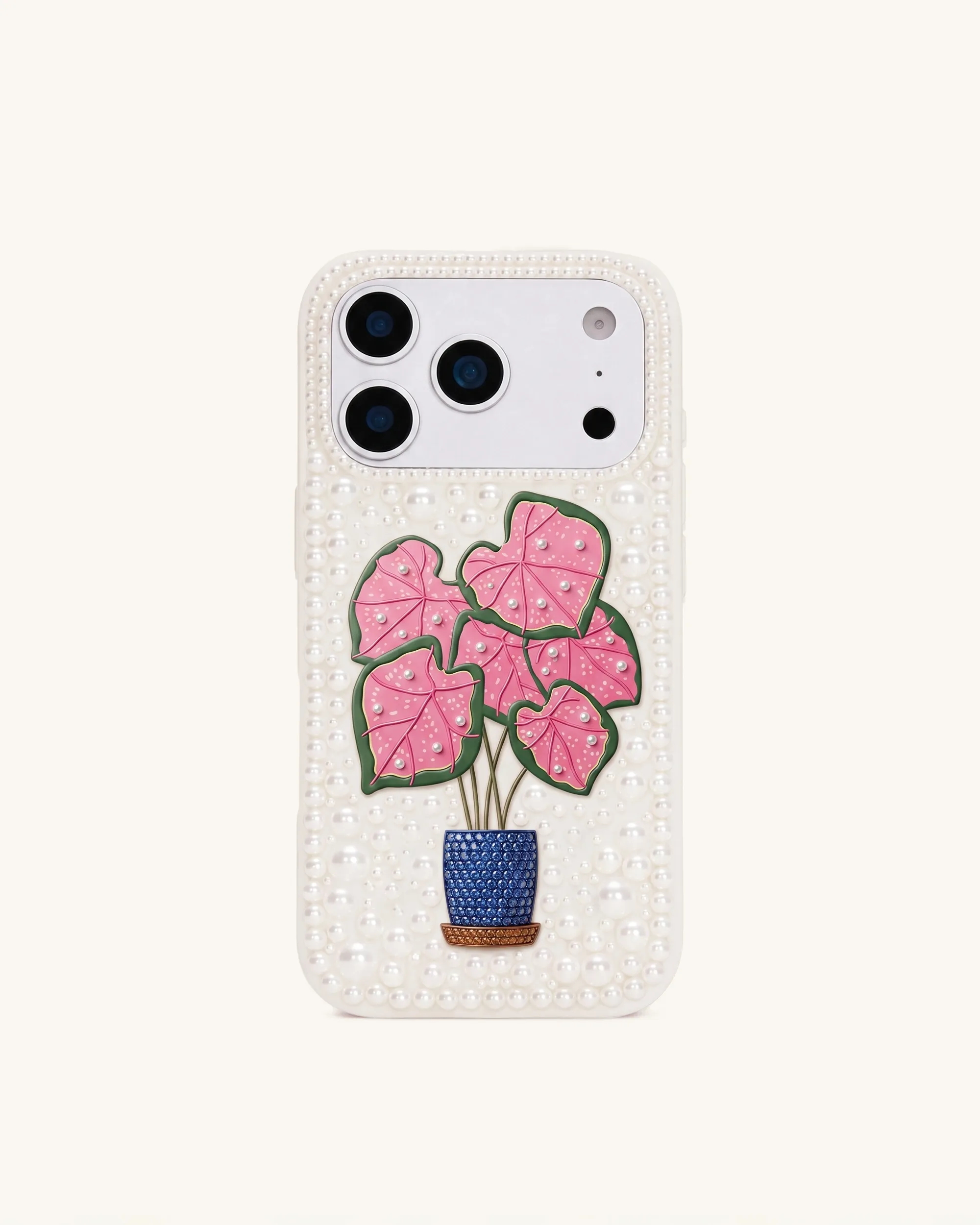 Caladium Pearl Phone Case - White sold by JW PEI