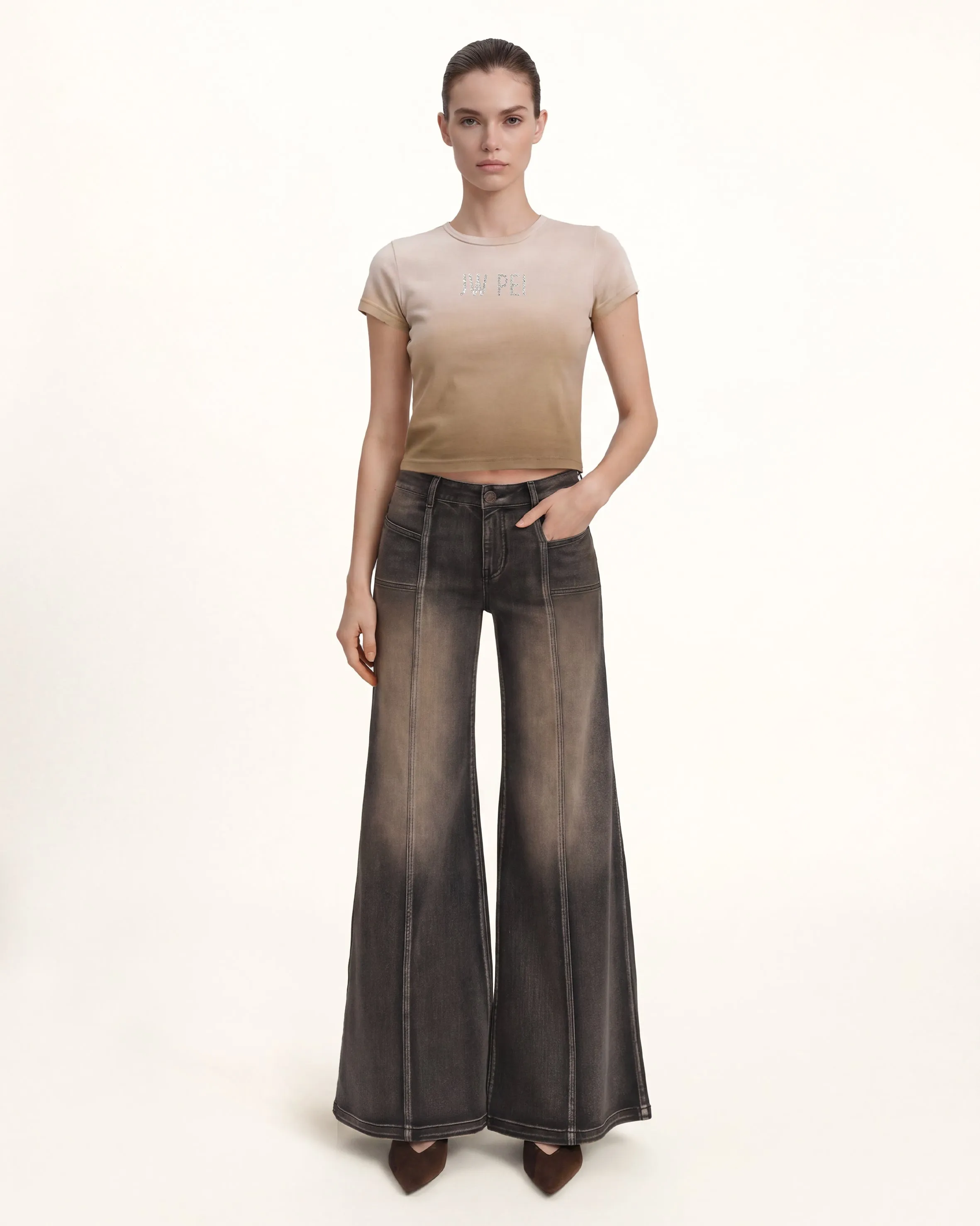 The Glitz Rhinestone Logo Tee - Desert Dusk sold by JW PEI