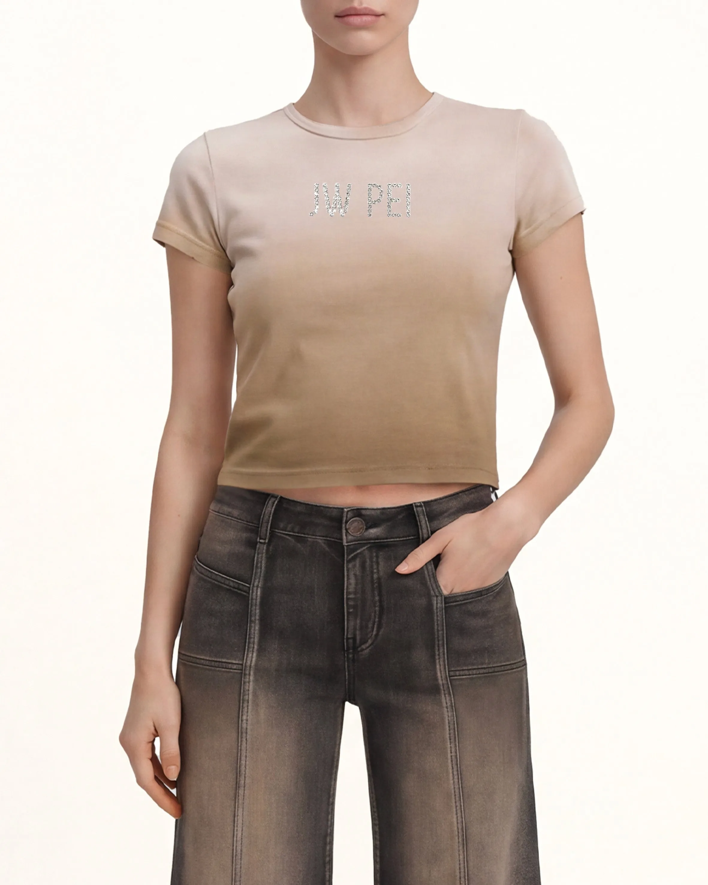 The Glitz Rhinestone Logo Tee - Desert Dusk sold by JW PEI product image thumbnail 2