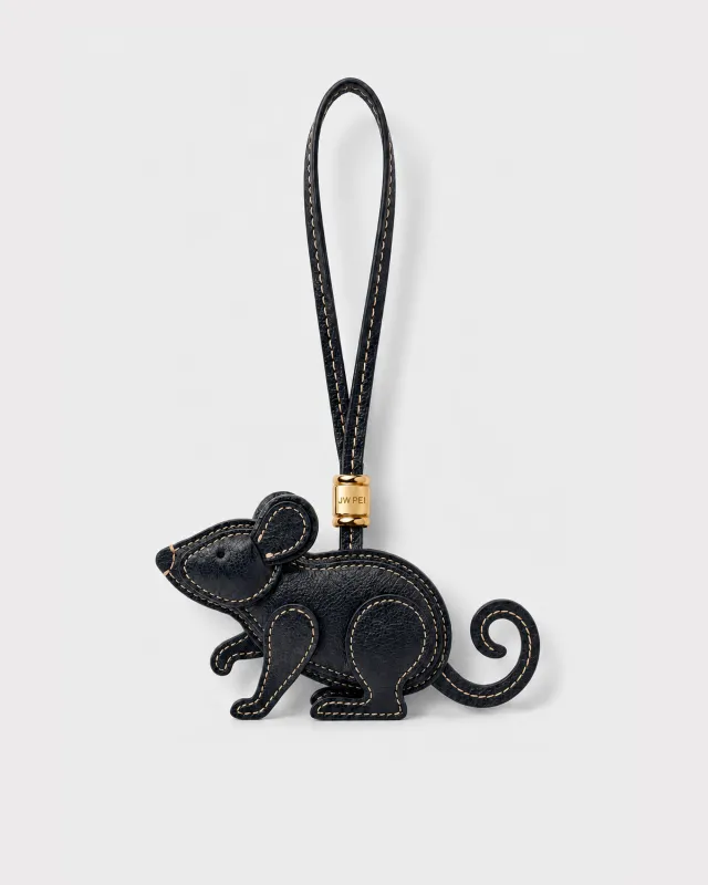 Little Mouse Bag Charm - Black made by JW PEI