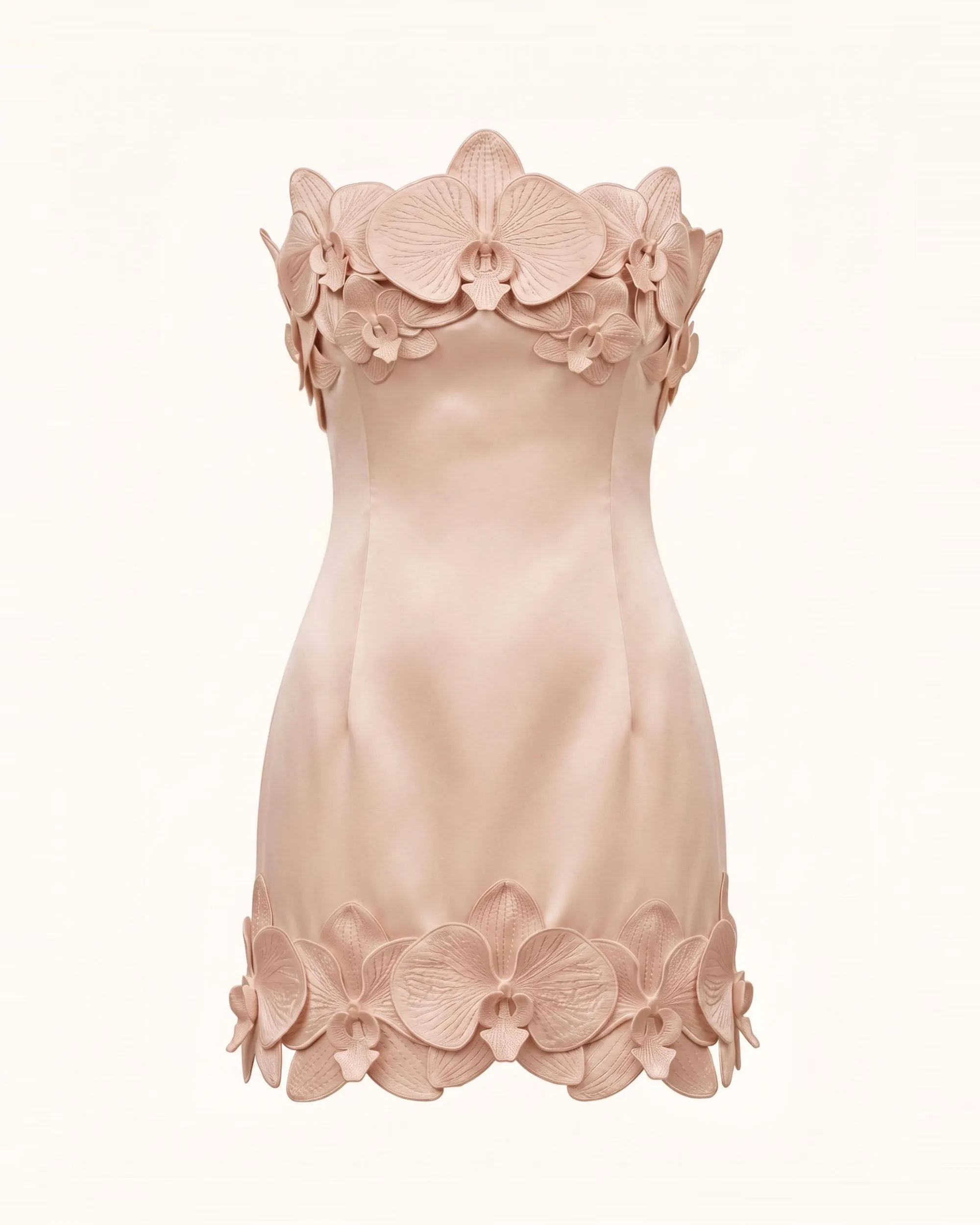 Orchid Trim Strapless Mini Dress - Nude sold by JW PEI product image thumbnail 2