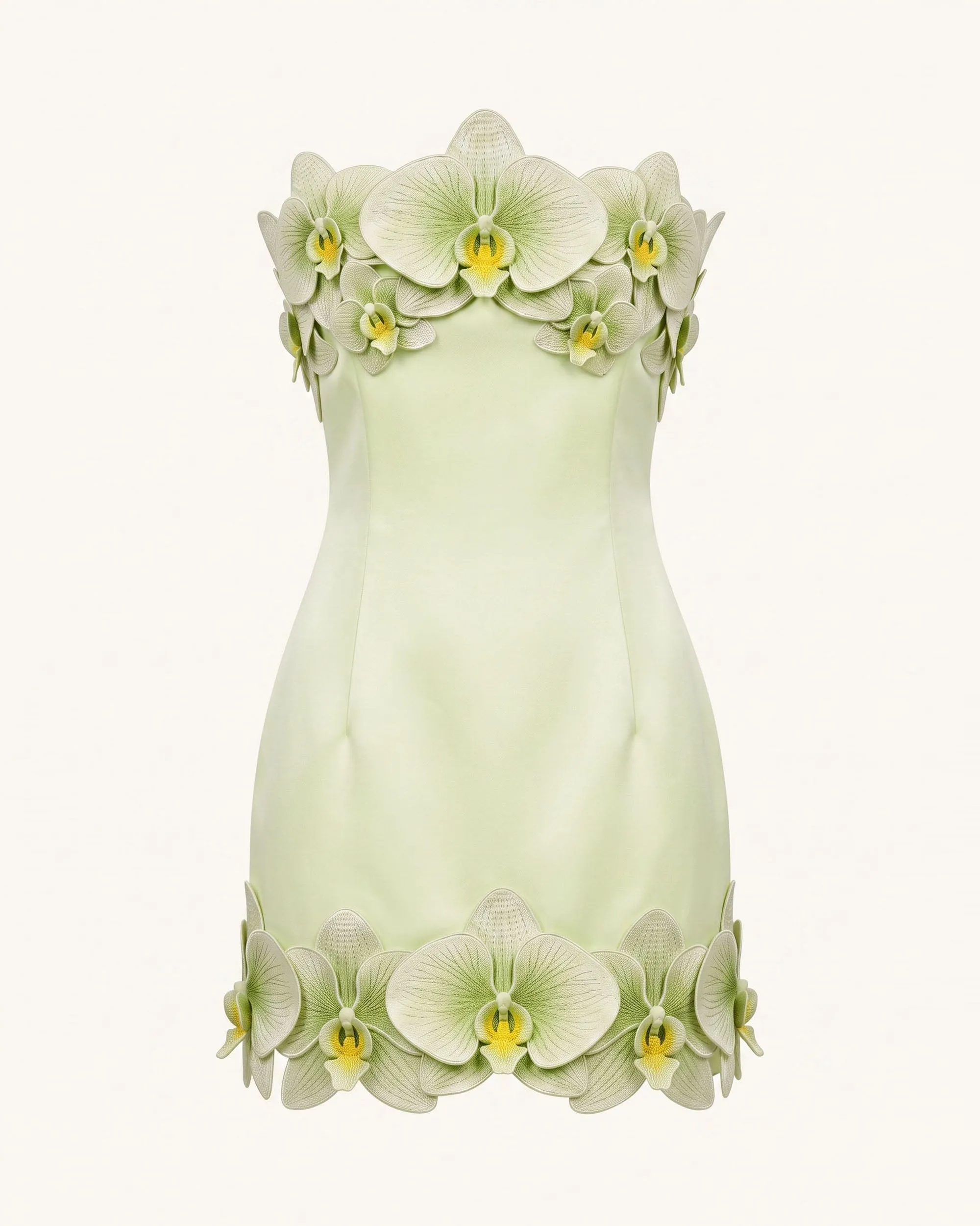Orchid Trim Strapless Mini Dress - Pistachio sold by JW PEI product image thumbnail 2