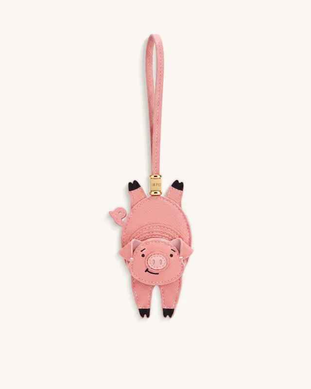 Playful Pig Bag Charm - Pink made by JW PEI