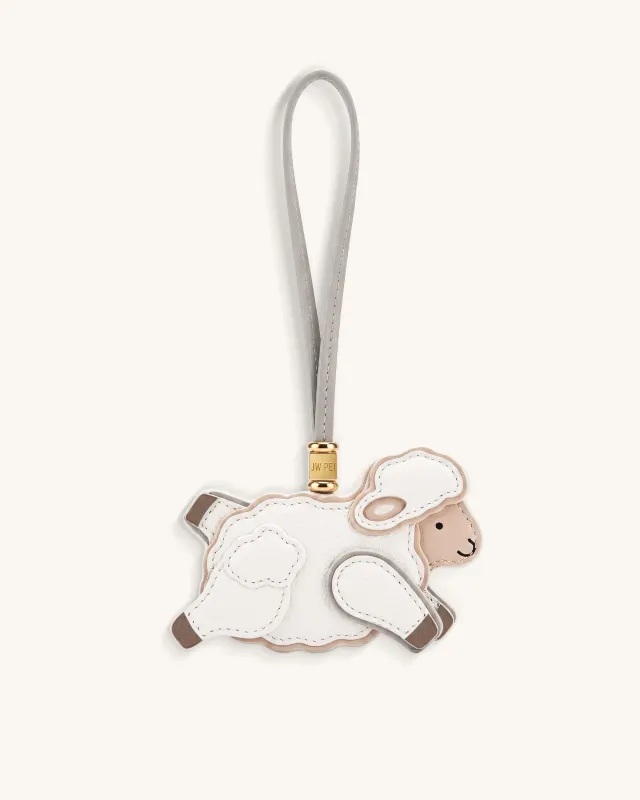 Little Sheep Bag Charm - White made by JW PEI