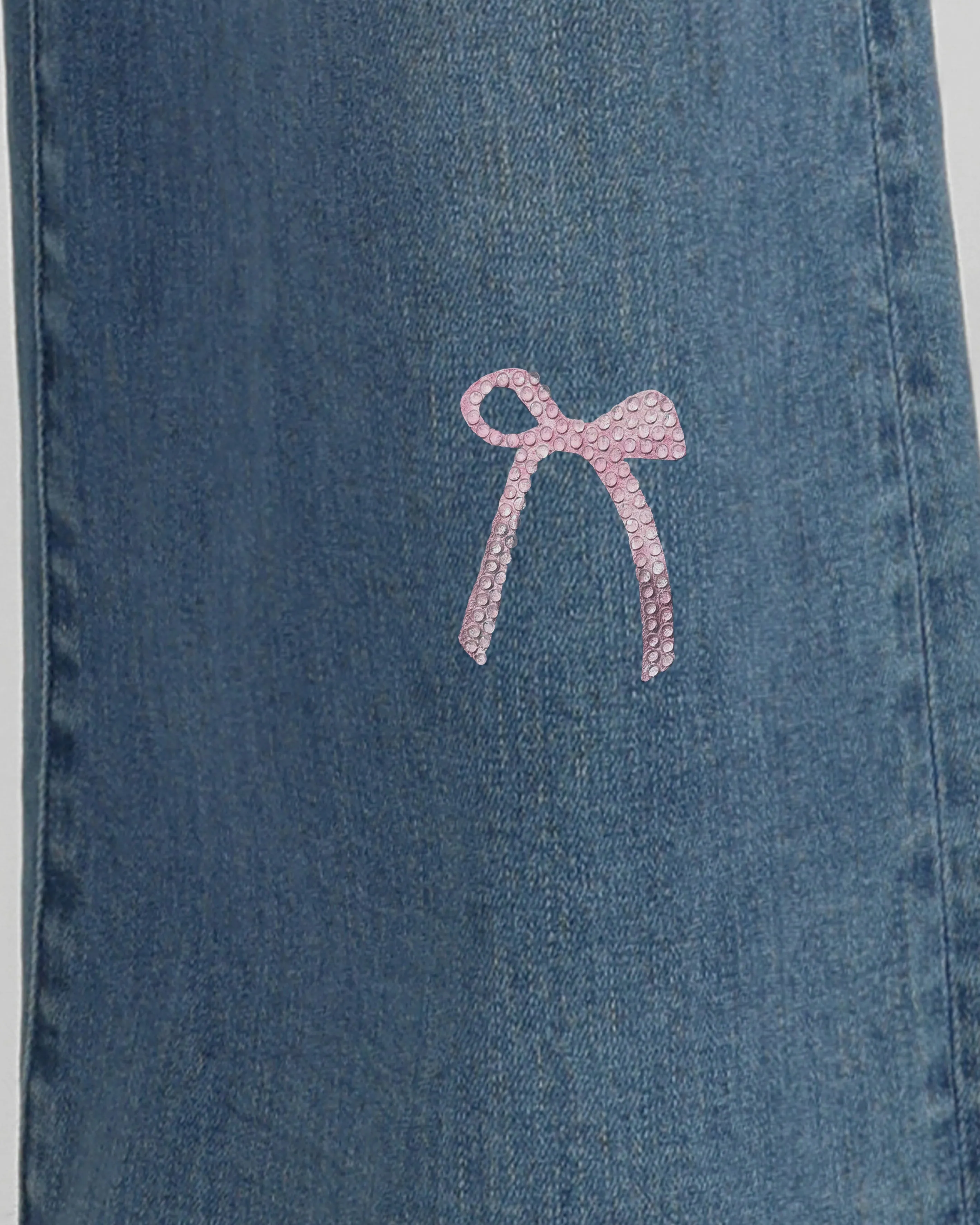 The Daydreamer Pastel Bow-Knot Jeans - Dancing in The Moonlight sold by JW PEI product image thumbnail 3