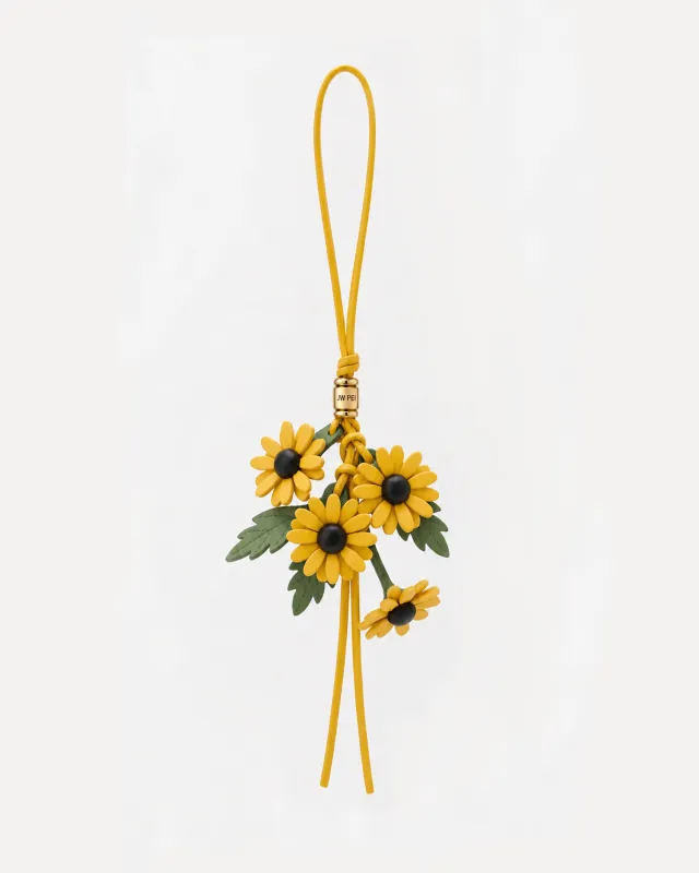 Black-Eyed Susan Cluster Bag Charm - Yellow made by JW PEI