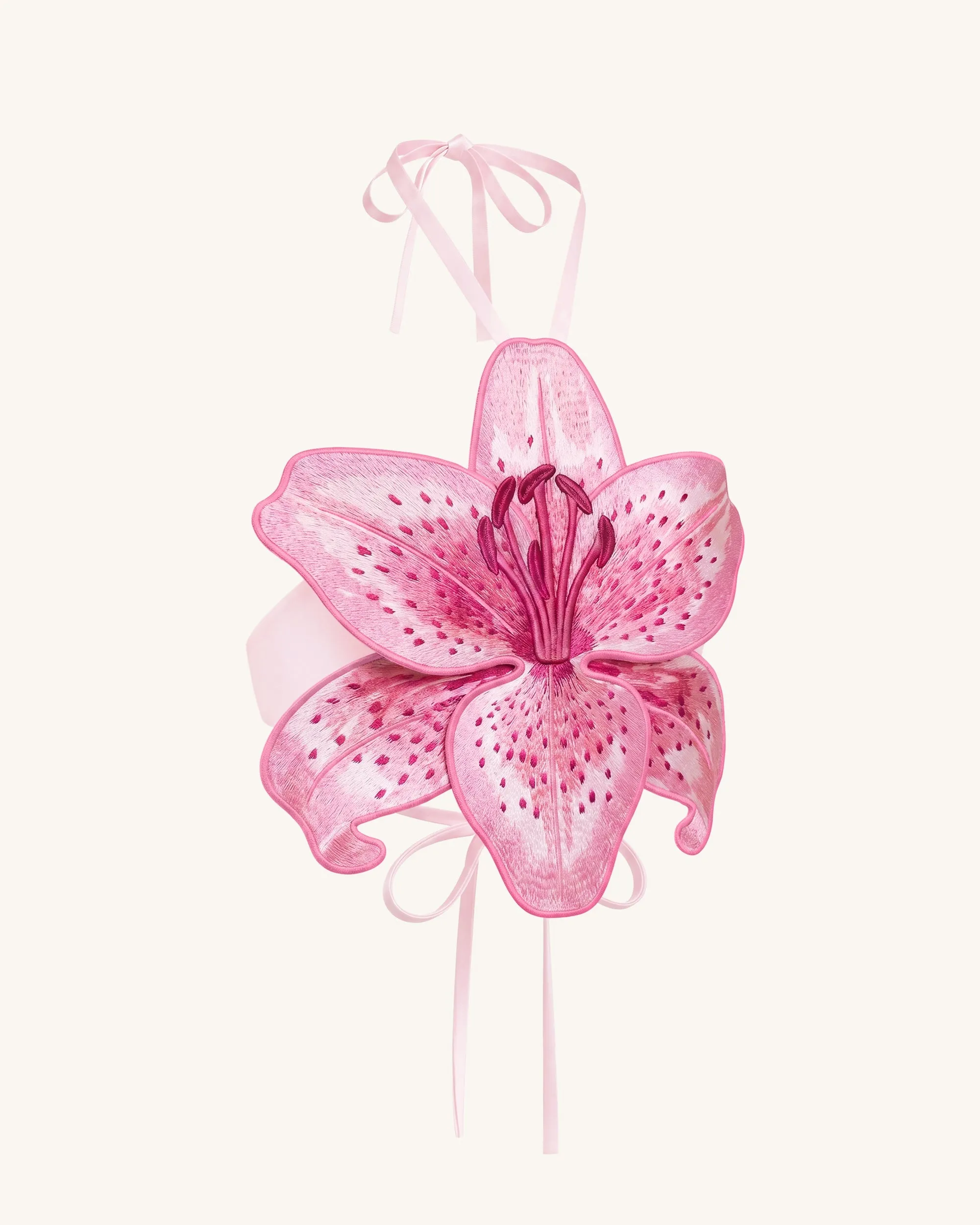 3D Lily Halter Crop Top - Pink sold by JW PEI product image thumbnail 3