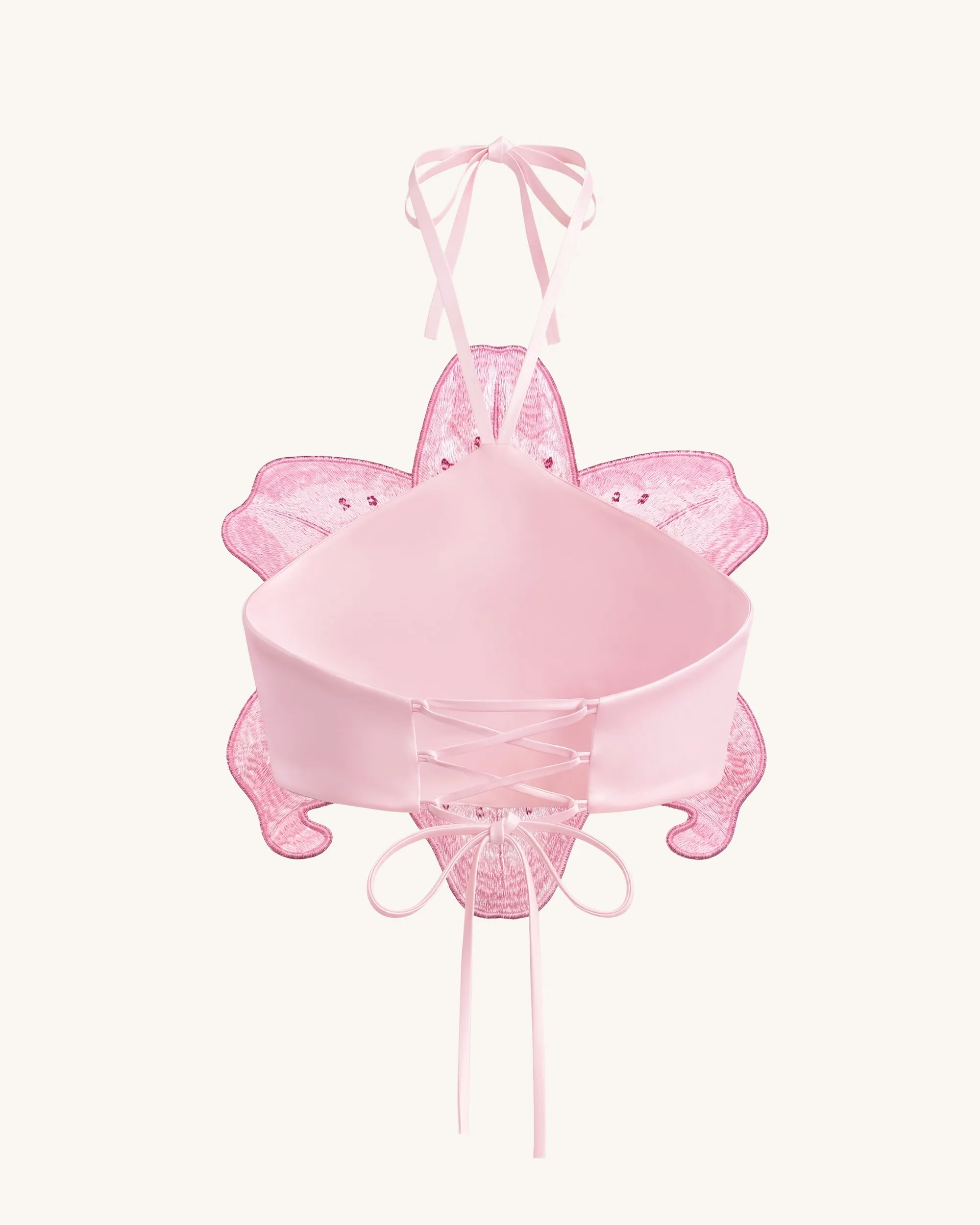 3D Lily Halter Crop Top - Pink sold by JW PEI product image thumbnail 4