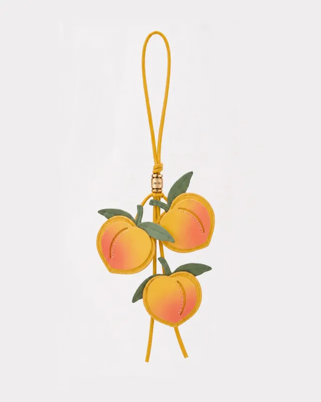 Peach Trio Bag Charm - Yellow made by JW PEI