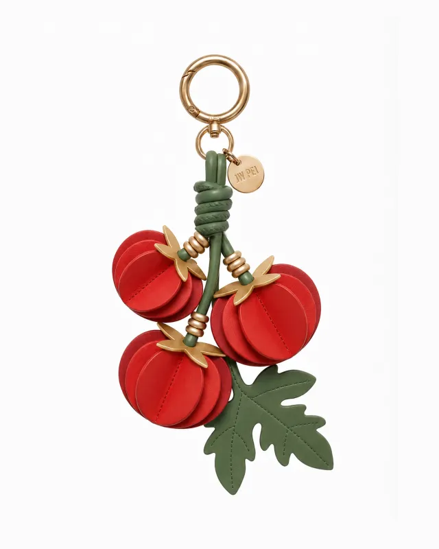 Layered Tomato Bag Charm - Red made by JW PEI