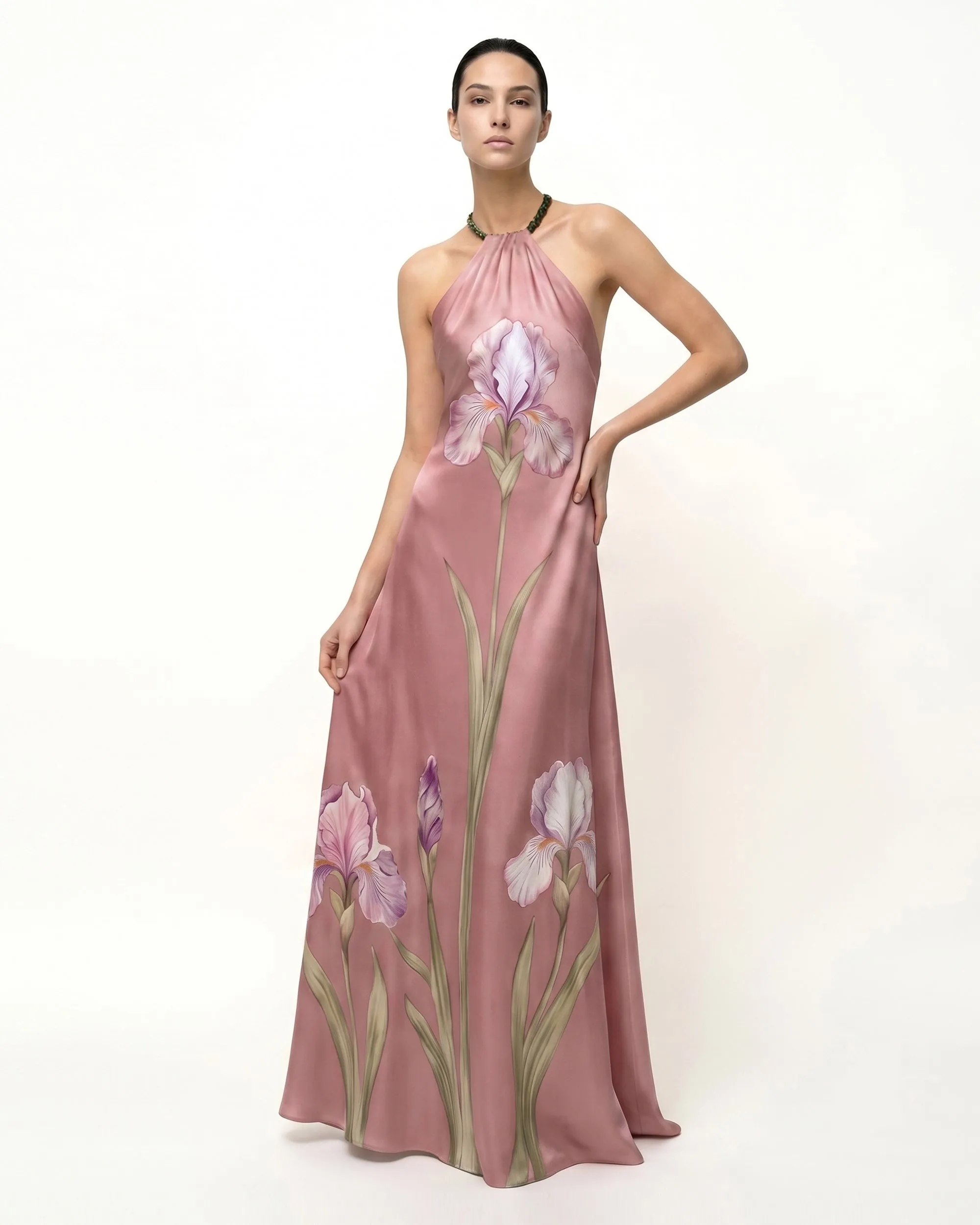 Iris Floral Print Halter
Maxi Dress -
Dusty Rose sold by JW PEI product image thumbnail 2