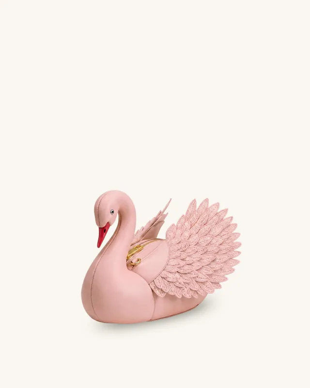 Alani Swan Shaped Crossbody Bag - Pink made by JW PEI