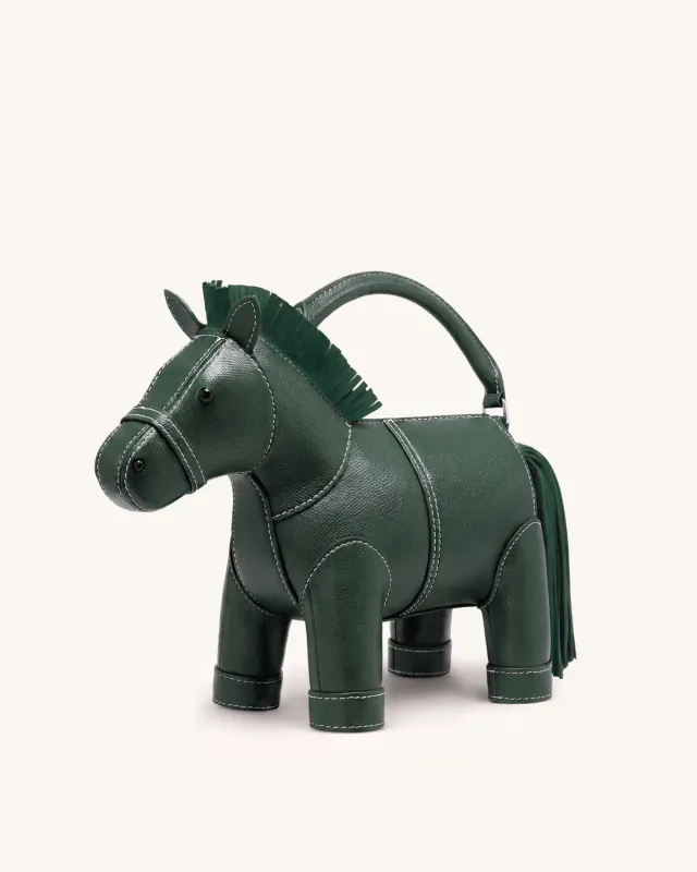 Harper Horse Top Handle Bag - Green made by JW PEI