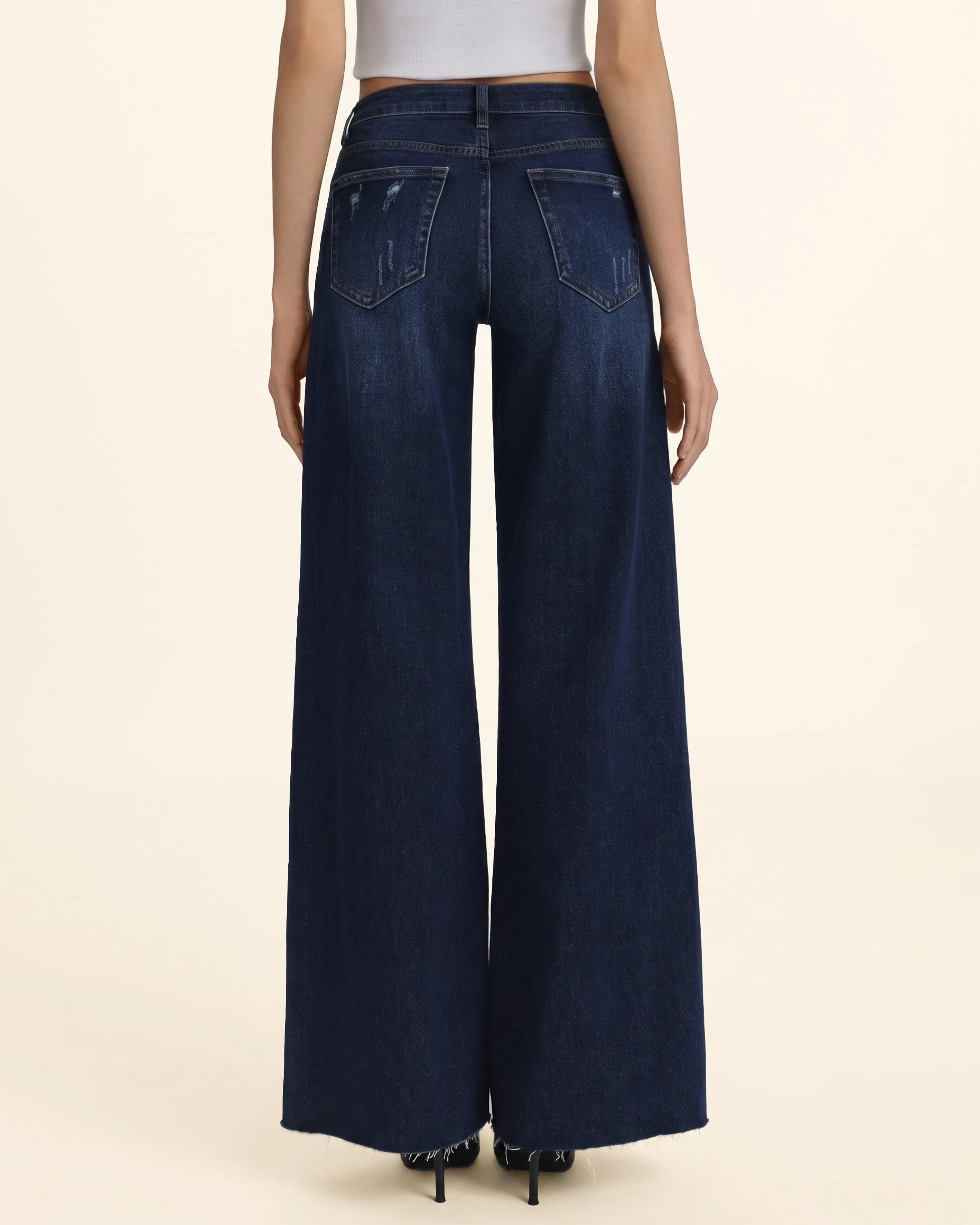 The Firework Rhinestone Wide-Leg Jeans - Mood Indigo sold by JW PEI product image thumbnail 2