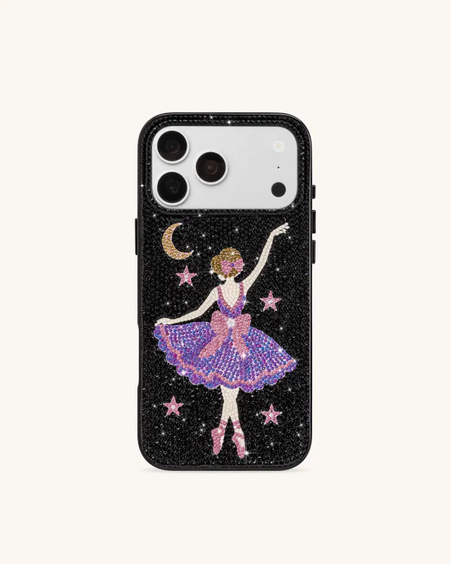 Ballerina Artificial Crystal Phone Case - Black made by JW PEI
