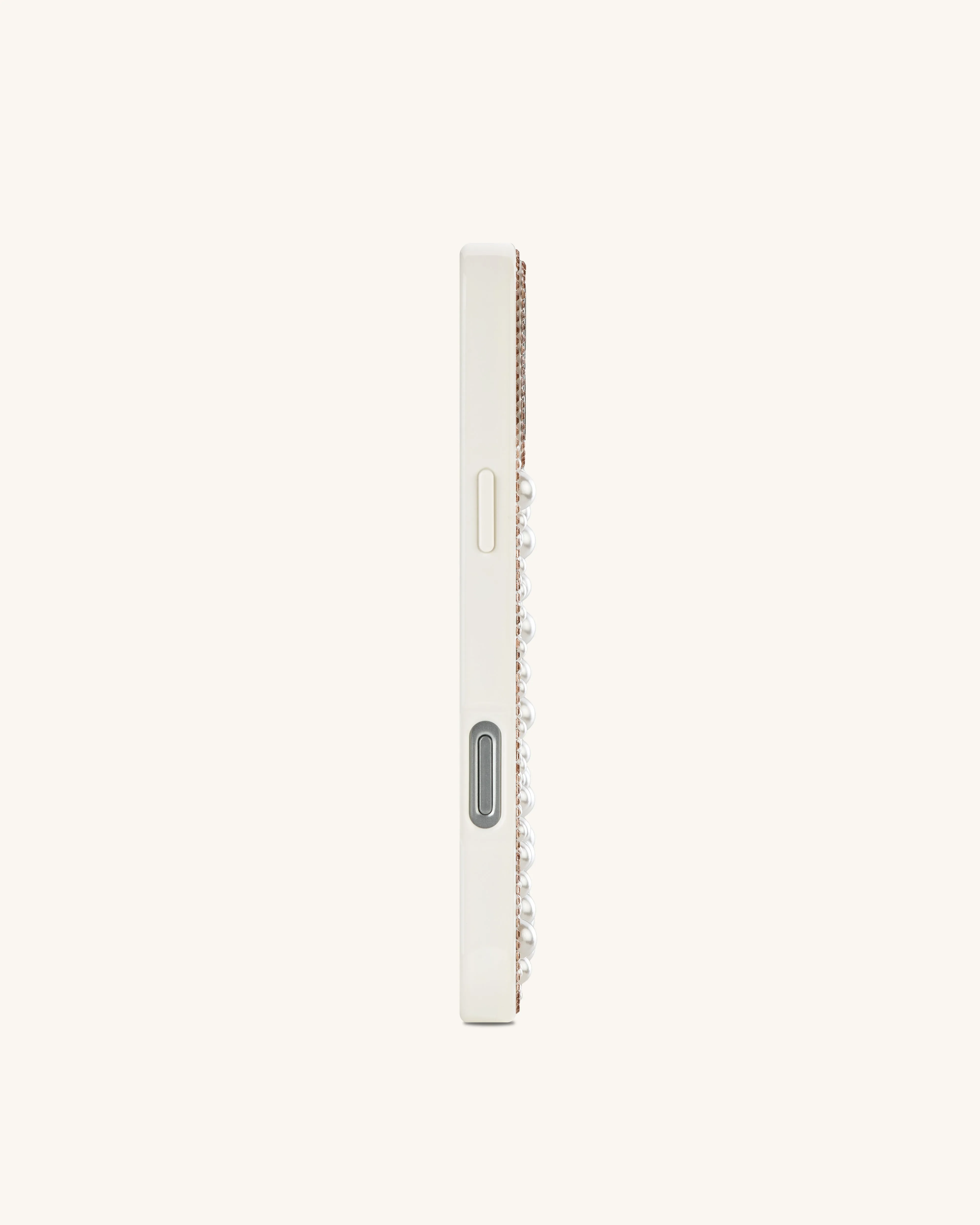Pearl Swirl Artificial Crystal Phone Case – White sold by JW PEI product image thumbnail 3