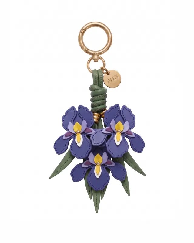 Iris Floral Bag Charm - Violet made by JW PEI
