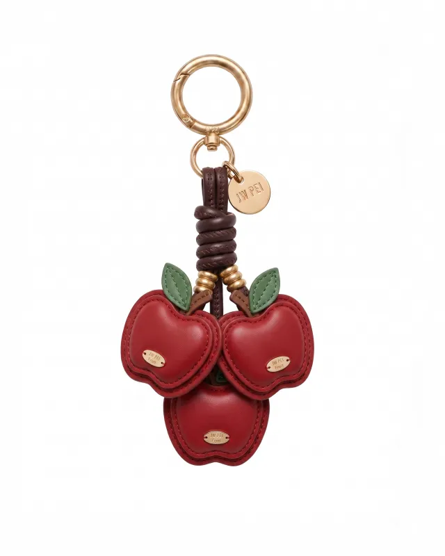 Apple Cluster Bag Charm - Red made by JW PEI