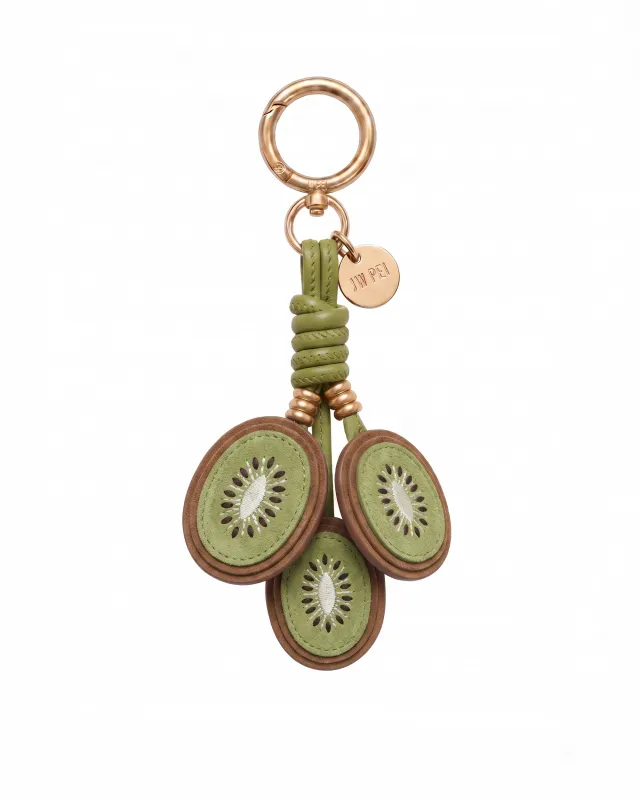 Kiwi Slice Cluster Bag Charm - Green made by JW PEI