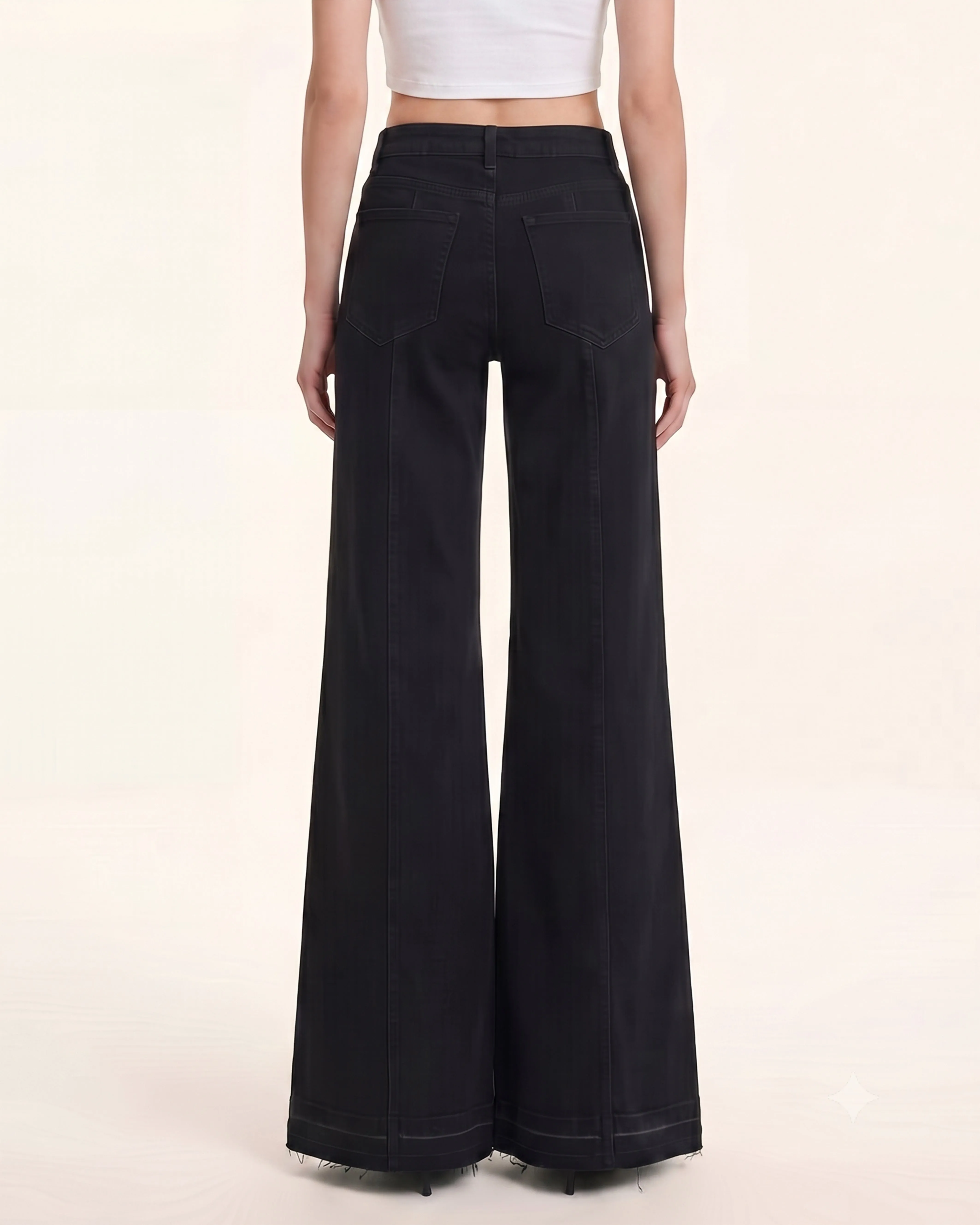 The Rebel Pink Ribbon Split Fray Jeans - Black sold by JW PEI product image thumbnail 2