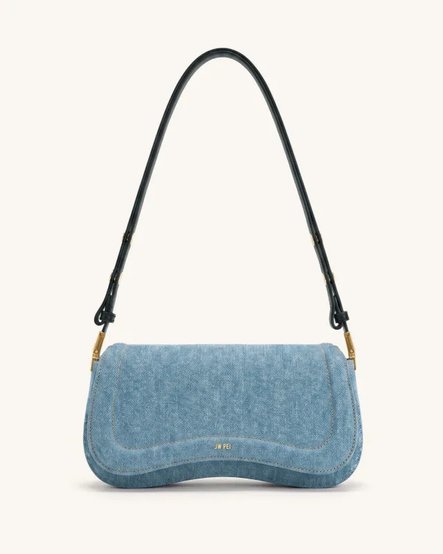 Joy Shoulder Bag - Light Blue Denim made by JW PEI