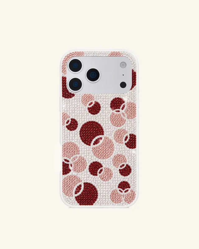 Red Bubble Artificial Crystal Phone Case - White made by JW PEI