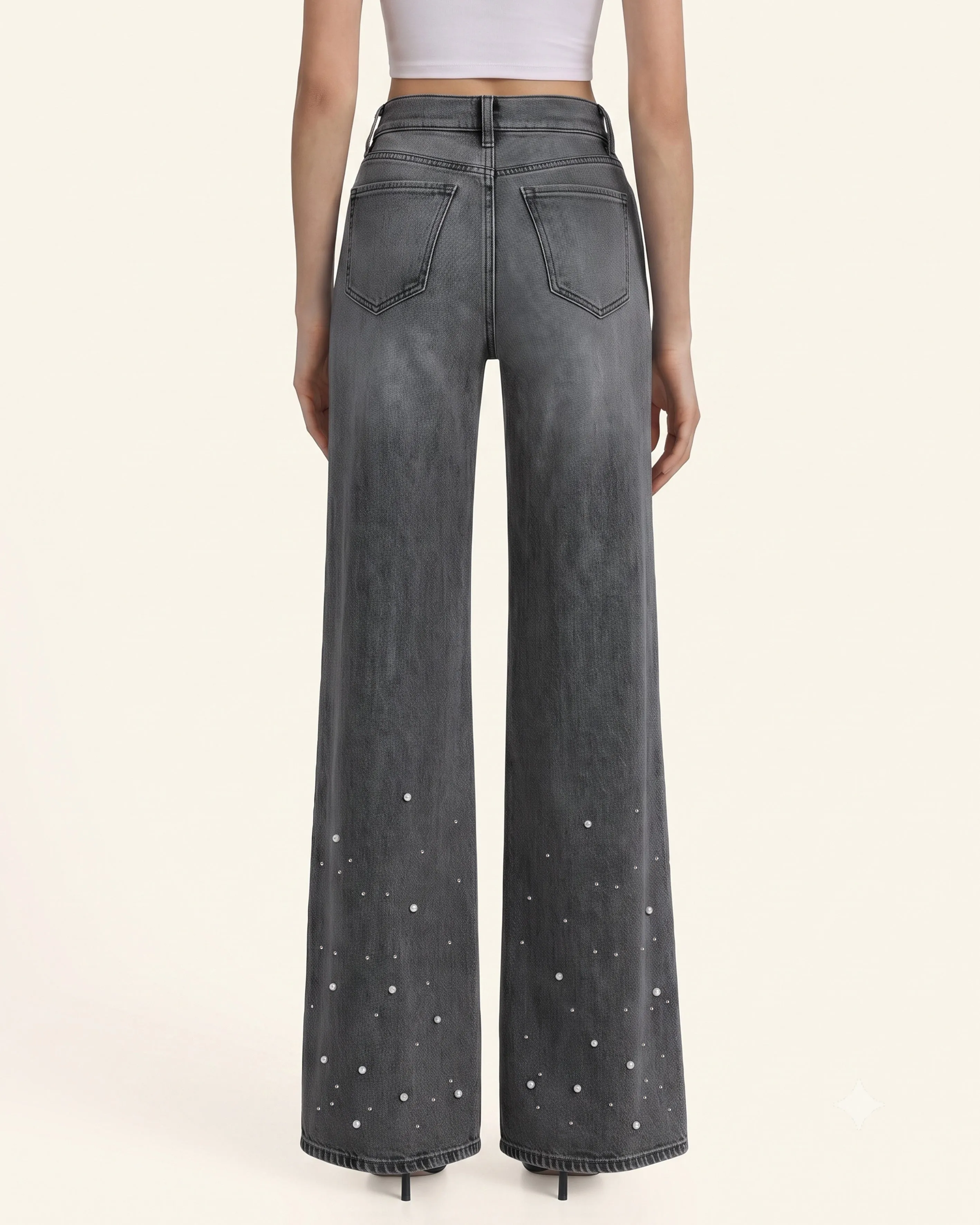 The Mermaid Shimmer Pearl Jeans - Ash Wash sold by JW PEI product image thumbnail 2