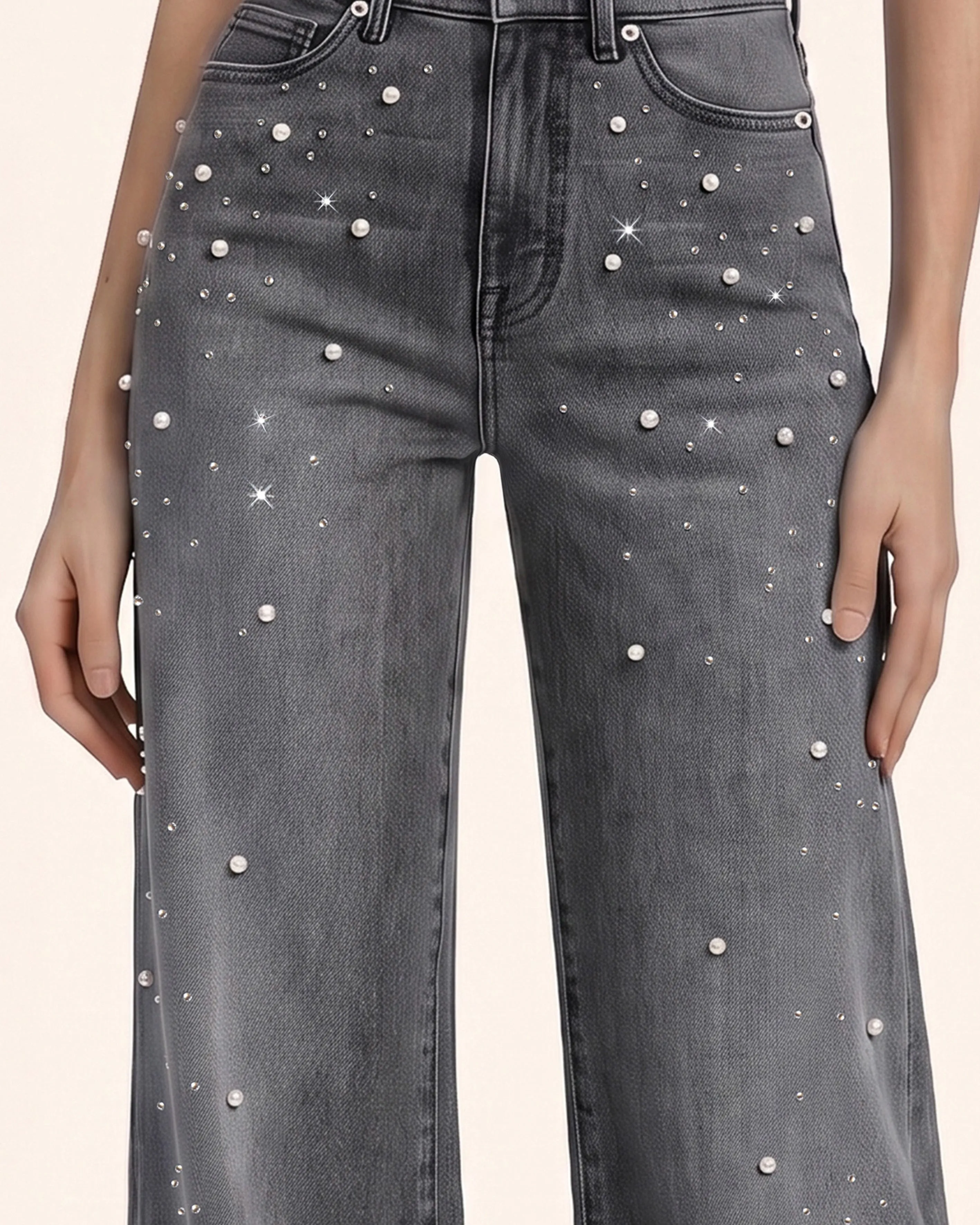 The Mermaid Shimmer Pearl Jeans - Ash Wash sold by JW PEI product image thumbnail 3