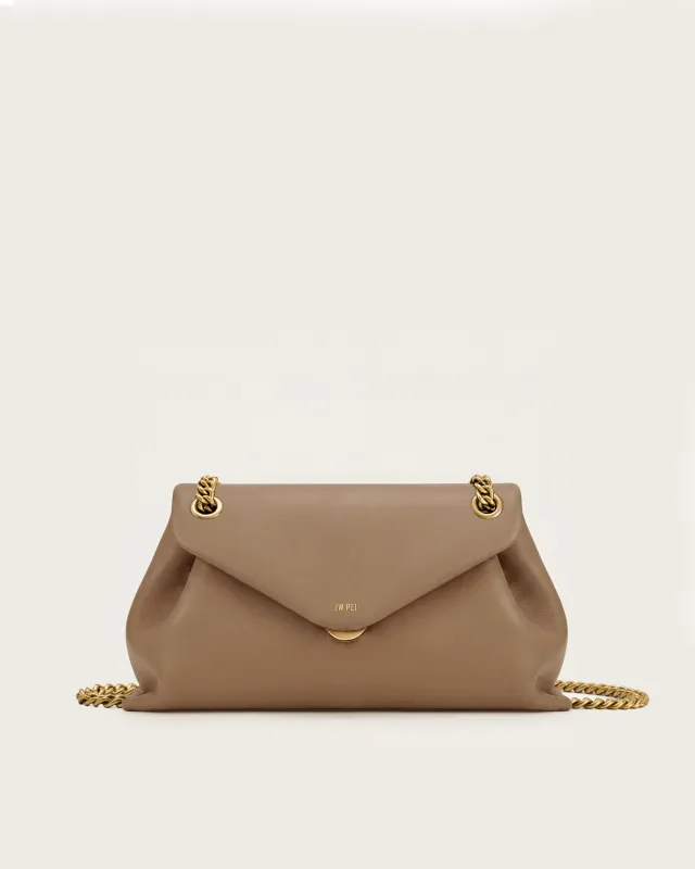 Aria Envelope Chain Bag - Brown made by JW PEI