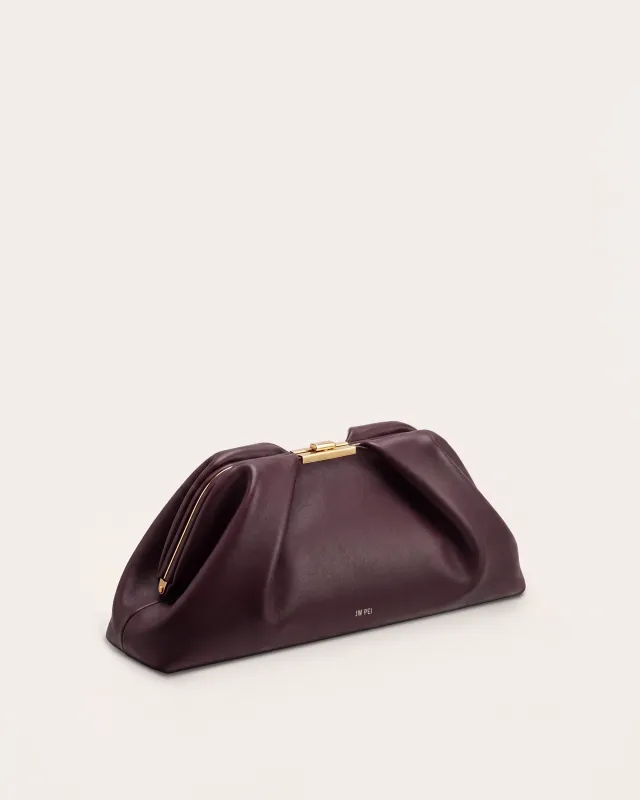 Avery Frame Clutch - Burgundy made by JW PEI