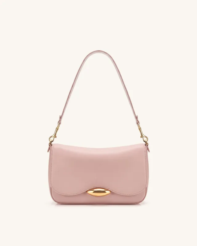 Sofia Classic Flap Shoulder Bag - Nude Pink made by JW PEI