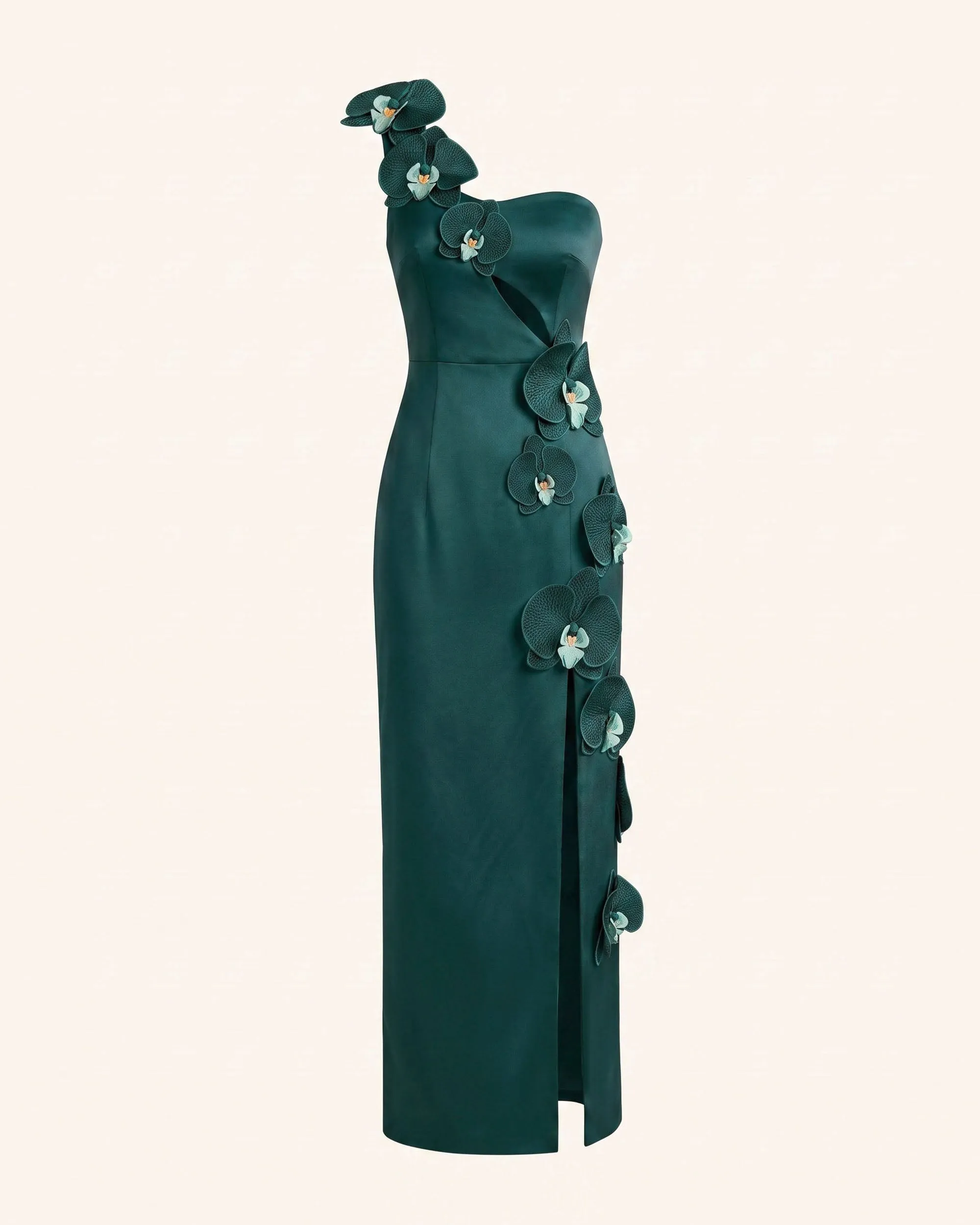 Orchid Embellished Cutout Slit Maxi Dress - Dark Green sold by JW PEI product image thumbnail 3
