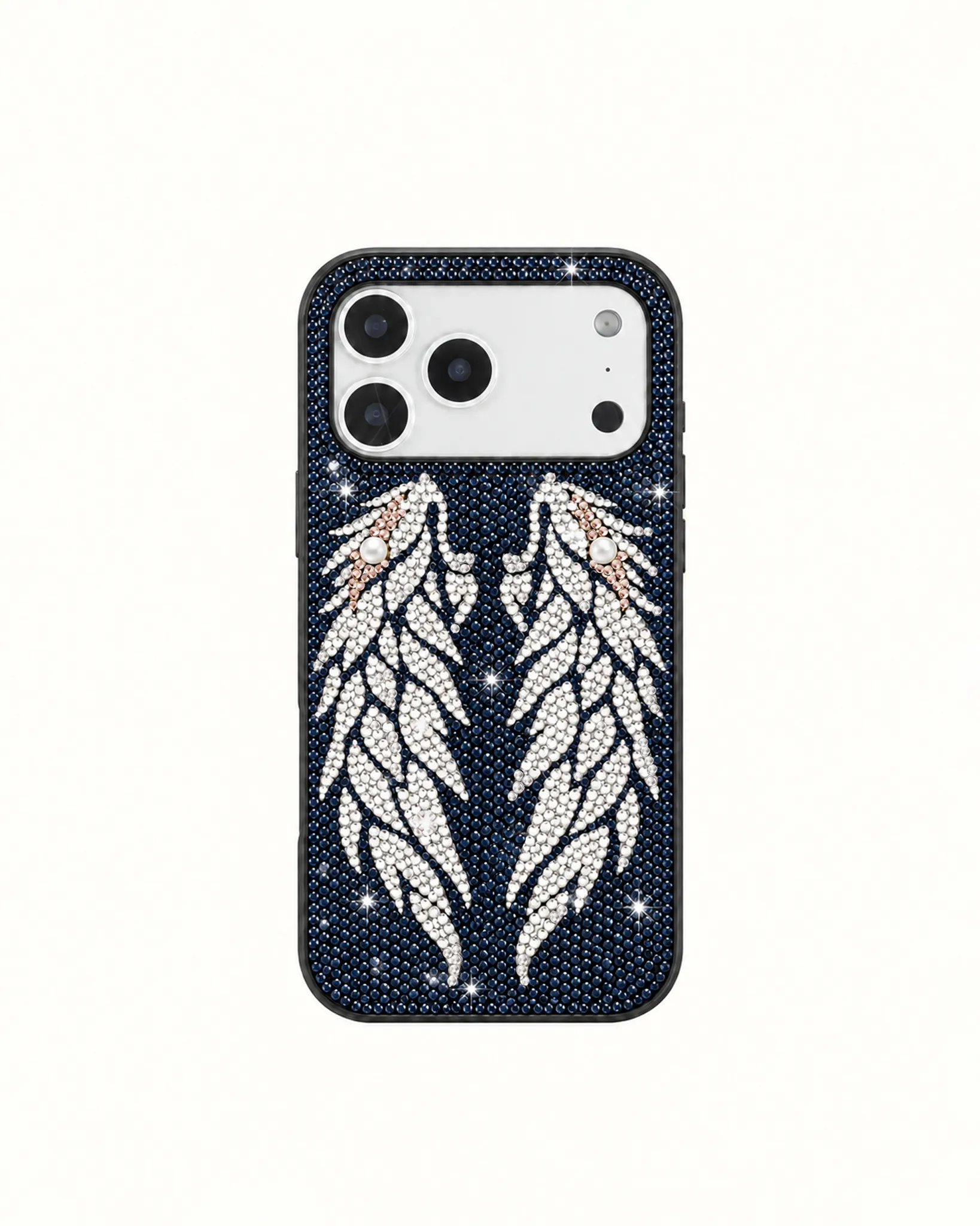 Angel Wing Rhinestone Phone Case – Blue sold by JW PEI