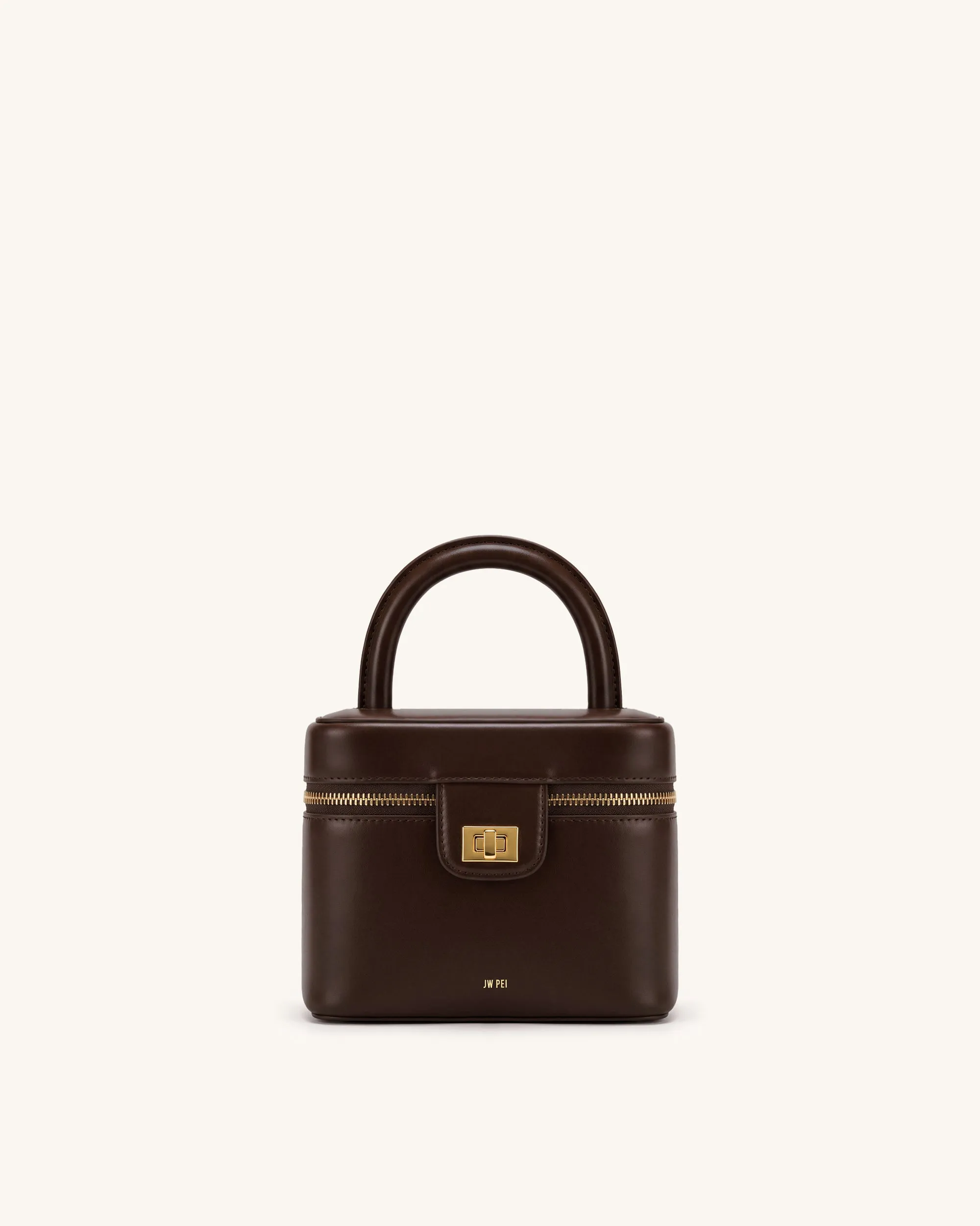 Cosima Vanity Case - Chocolate Brown sold by JW PEI