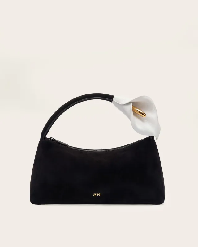 Calla Lily Top Handle Bag - Black made by JW PEI