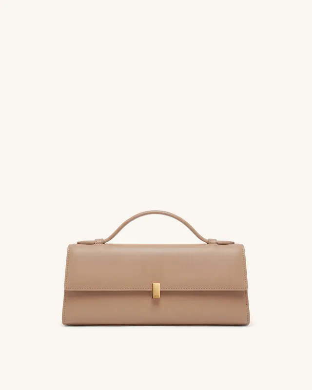 Delphine Flap Top Handle Bag - Warm Beige made by JW PEI