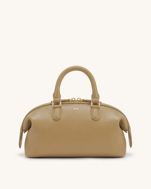 Arlo Top Handle Bag - Light Brown made by JW PEI