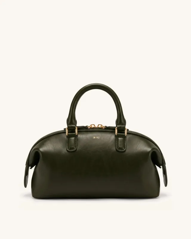 Arlo Top Handle Bag - Dark Green made by JW PEI