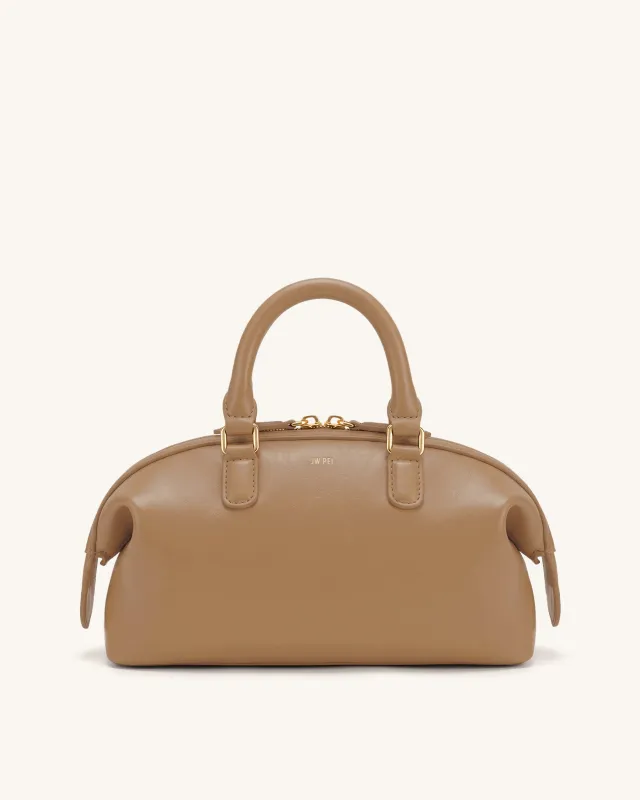 Arlo Top Handle Bag - Warm Brown made by JW PEI
