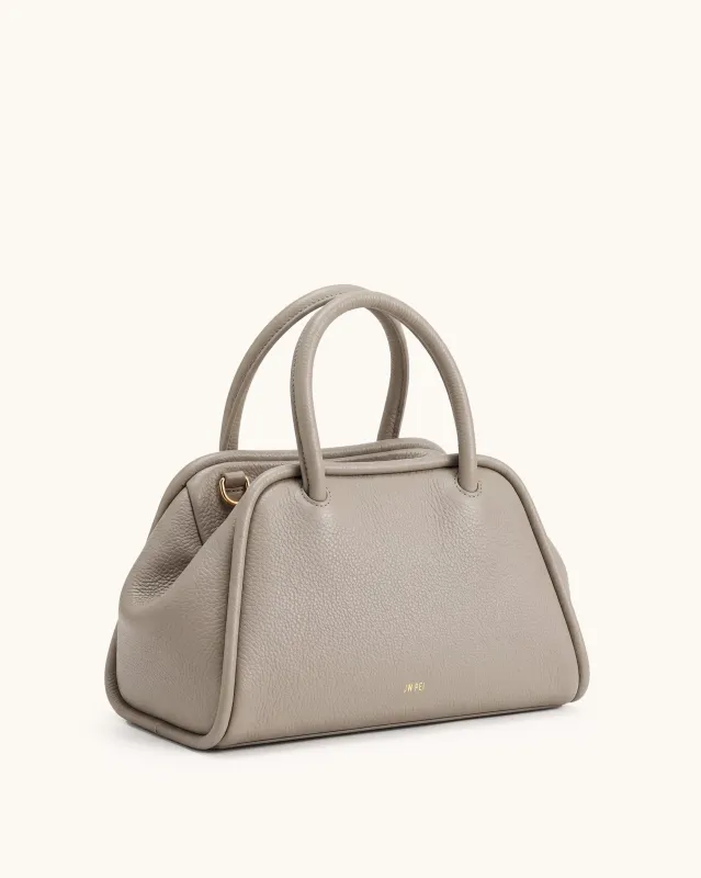 Ava Top Handle Bag - Taupe made by JW PEI