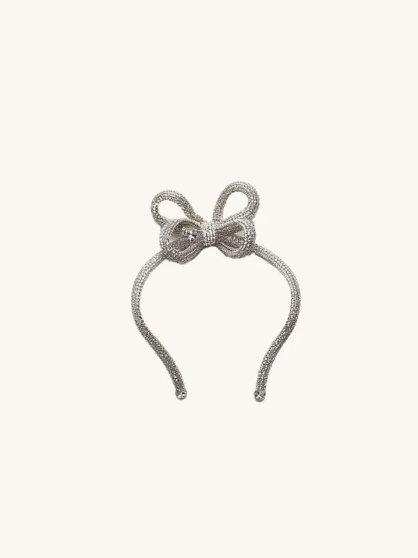 Bow Knot Headband - Silver sold by JW PEI