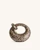 Abacus Metallic Sequin Mini Top Handle Bag - Leopard Print sold by JW PEI